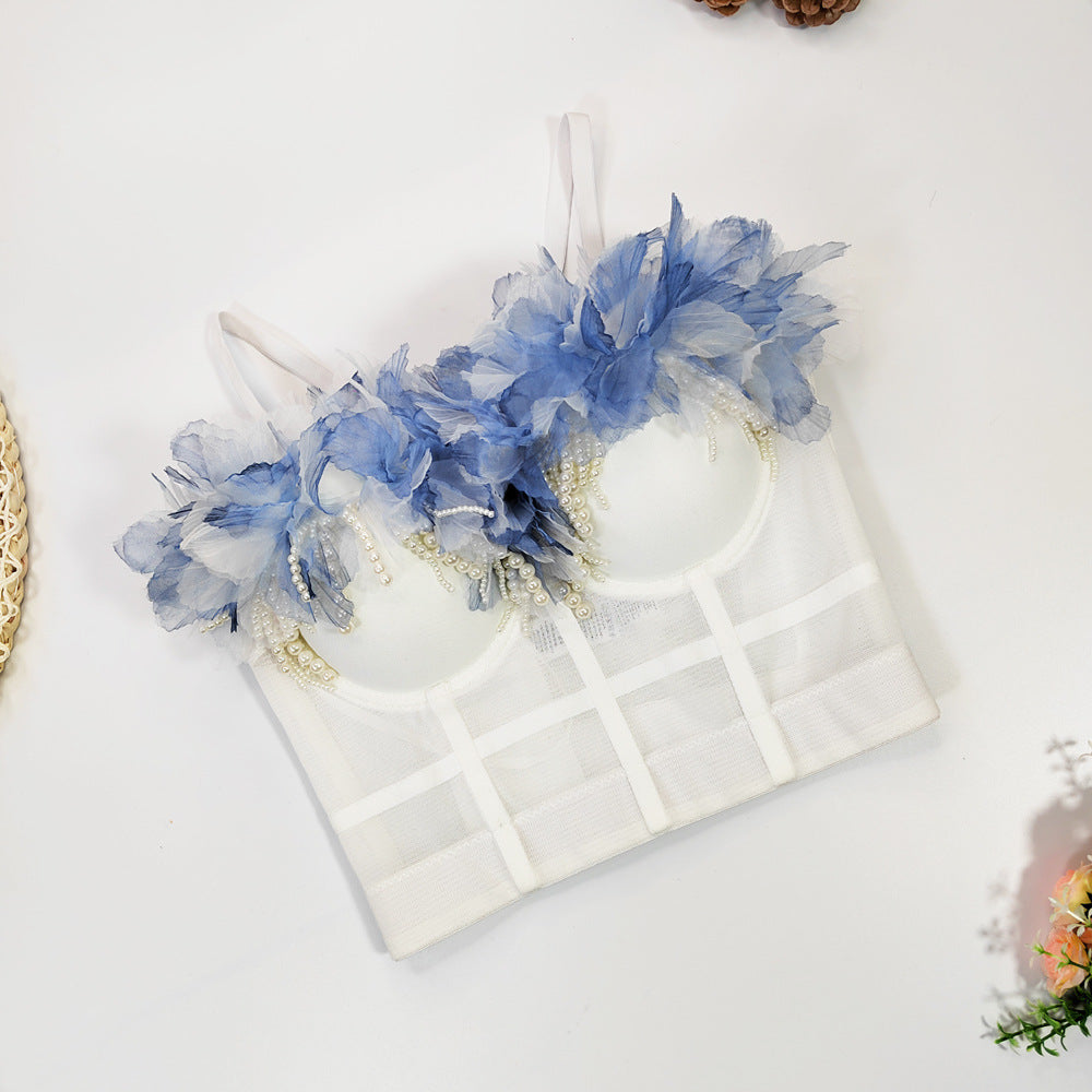 Blue on White Background