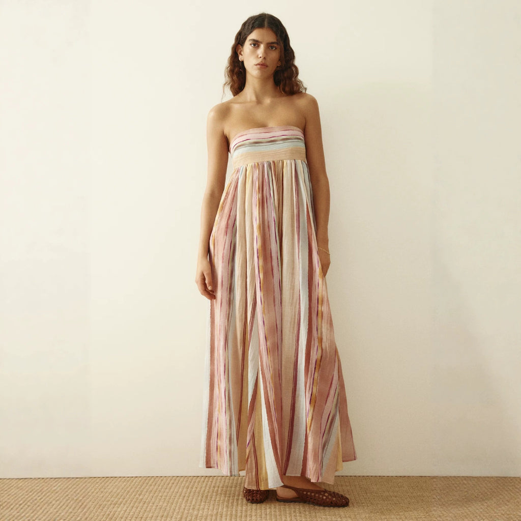 Women's Wrap Strapless Dress