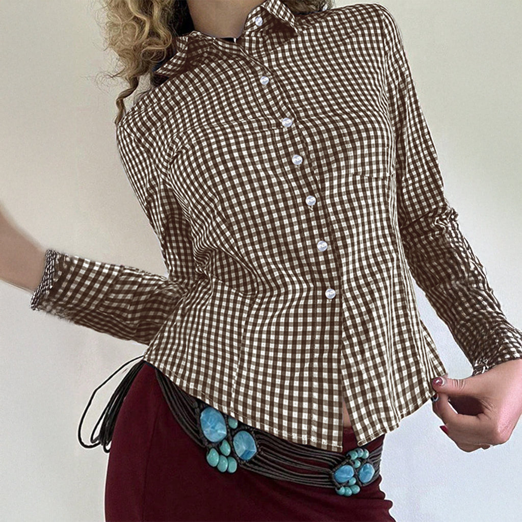 Women's Long Sleeved Button Shirt