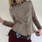 Women's Long Sleeved Button Shirt