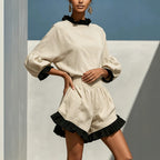 Women's Ruffle Top & Shorts Set