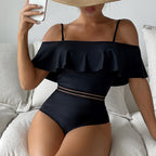 Off Shoulder One-piece Swimwear