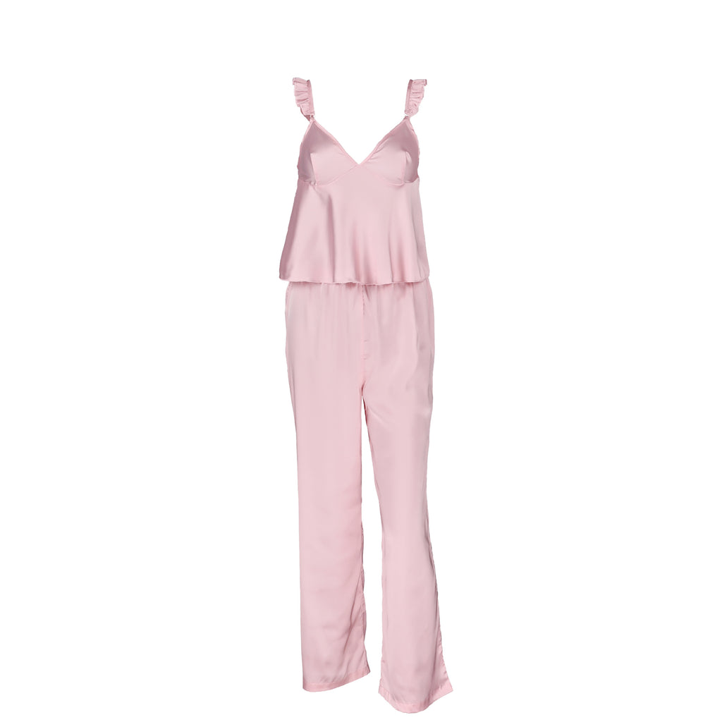 Women's Satin Vest And Pants Two-Piece Pajama Set