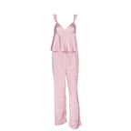 Women's Satin Vest And Pants Two-Piece Pajama Set