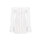 Women's Lace Long Sleeve Off-Shoulder Sheath Dress
