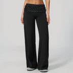 Black with white polka dot