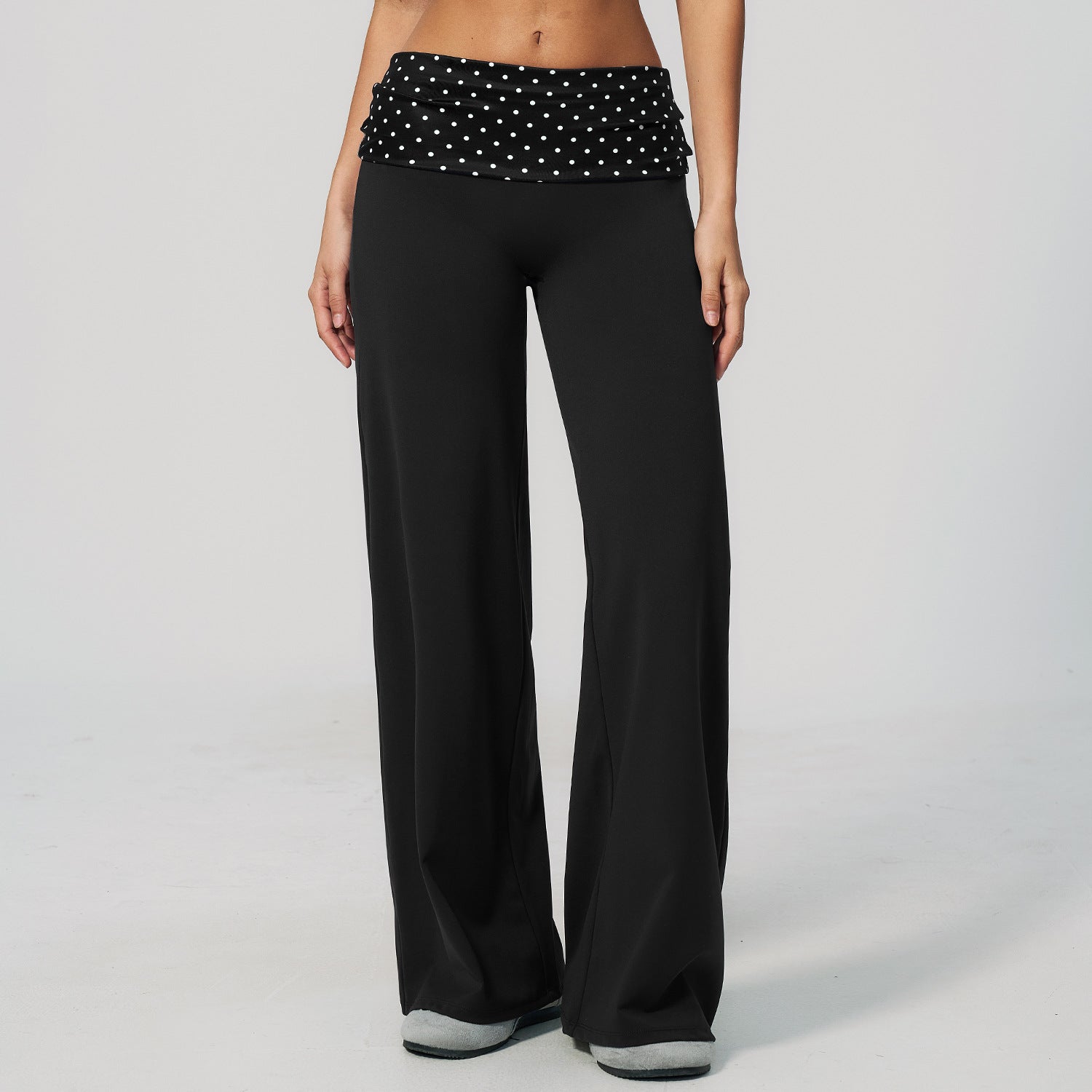 Black with white polka dot