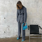 Collared Blazer & Trousers Suit