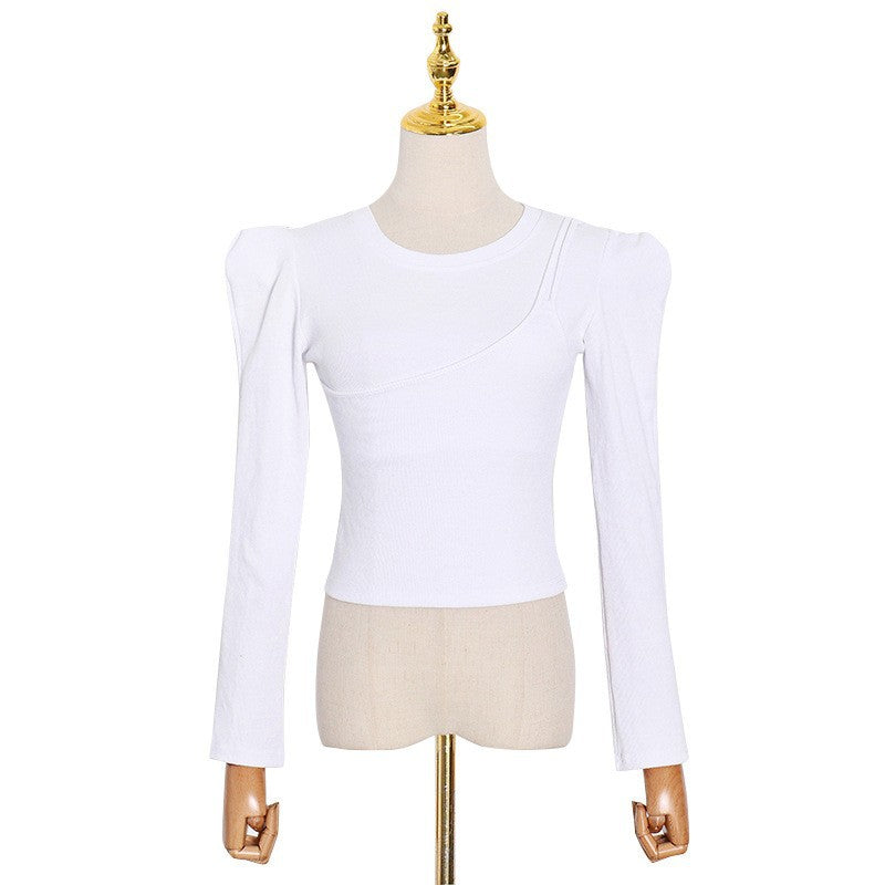 Women's Slim Fit Long Sleeve Crew Neck Top