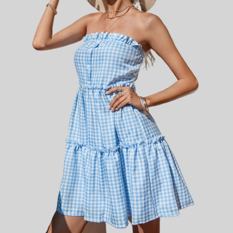 Corset Tiered Dress Trendy