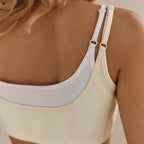 Summer Pure Cotton Knitted Suspender Trousers Two Piece