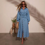 Autumn Spring Casual Urban Denim Butterfly Decorative Lace-Up Lanter