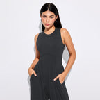 Women’s Knitted Side-Bone Slim-Fit Jumpsuit