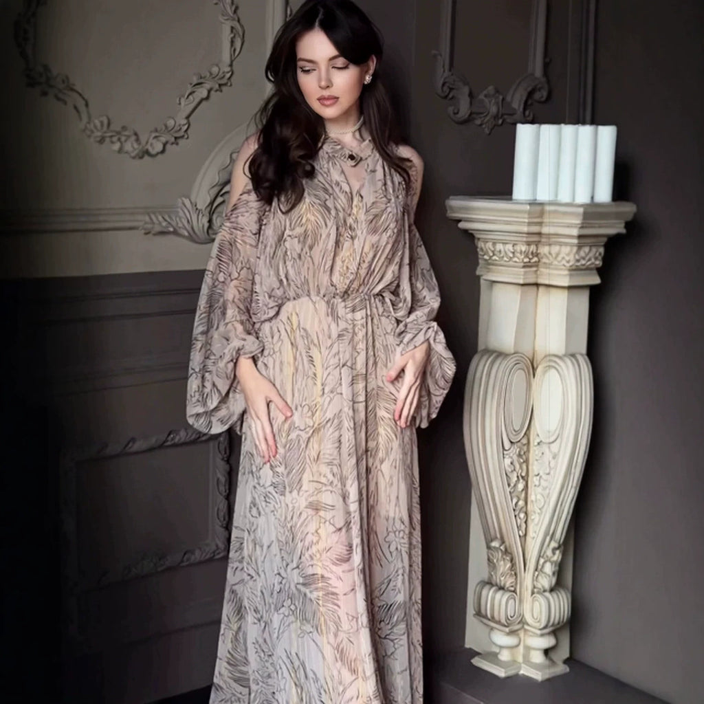 Women's Floral Long Sleeve Dress