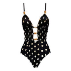 Neck Long One-piece Swimwear