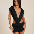 Women's Backless Halter Dress