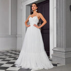 Women's White Wedding Party Dress