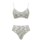Gray Split Swimsuit