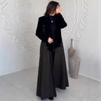 Patchwork Long Trench Coat