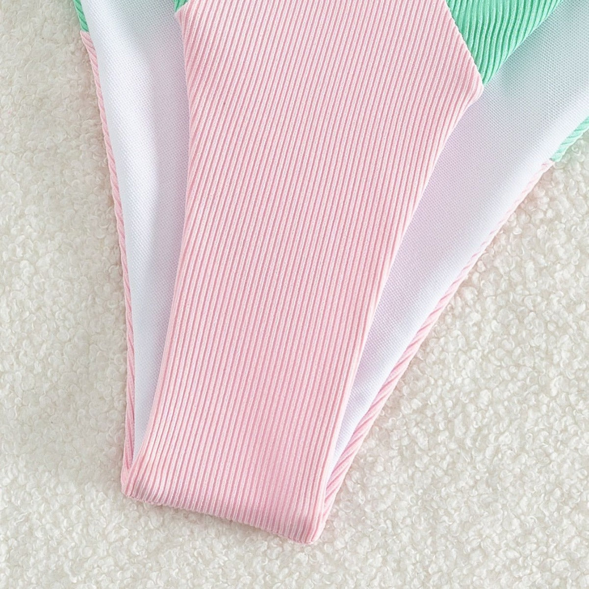 Color Matching Bikini Swimwear