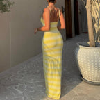 Wool-Blend Bodycon Maxi Dress