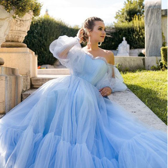 Off-Shoulder Ruffle Tiered A-Line Maxi Dress