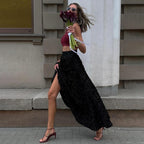 Women's Autumn Winter Petal Design Long Skirt
