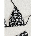Printed Split Bikini Swimwear