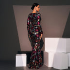 Women's Evening Long Sleeve Crew Neck Slim Long Sequined Cocktail Dress
