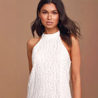 Women's Lace Halter Dress