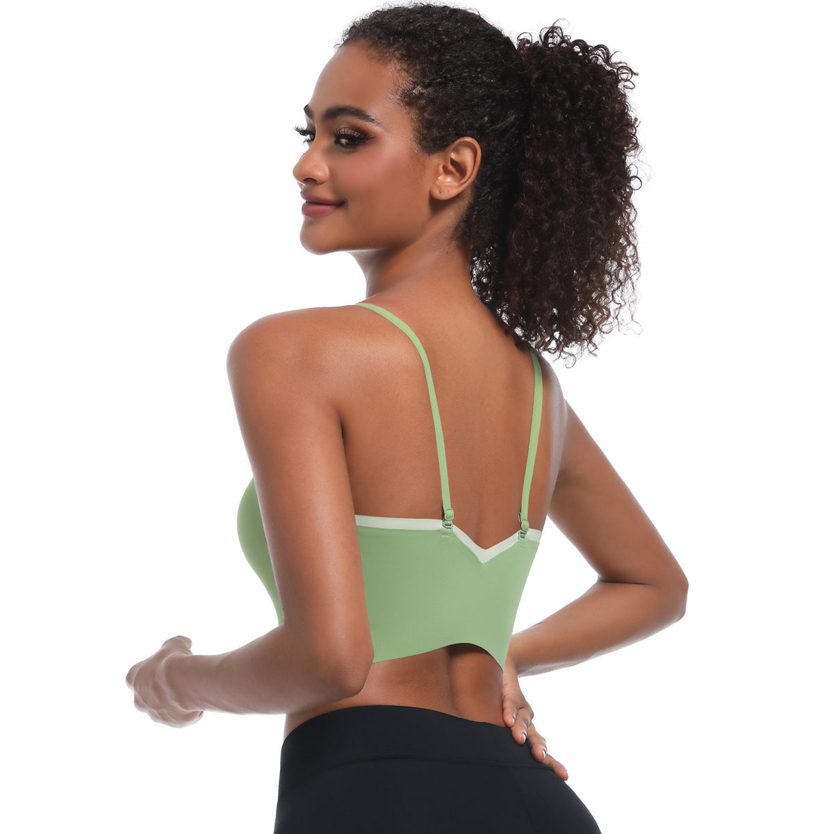 Women's Cross-Strap Push-Up Yoga Bra