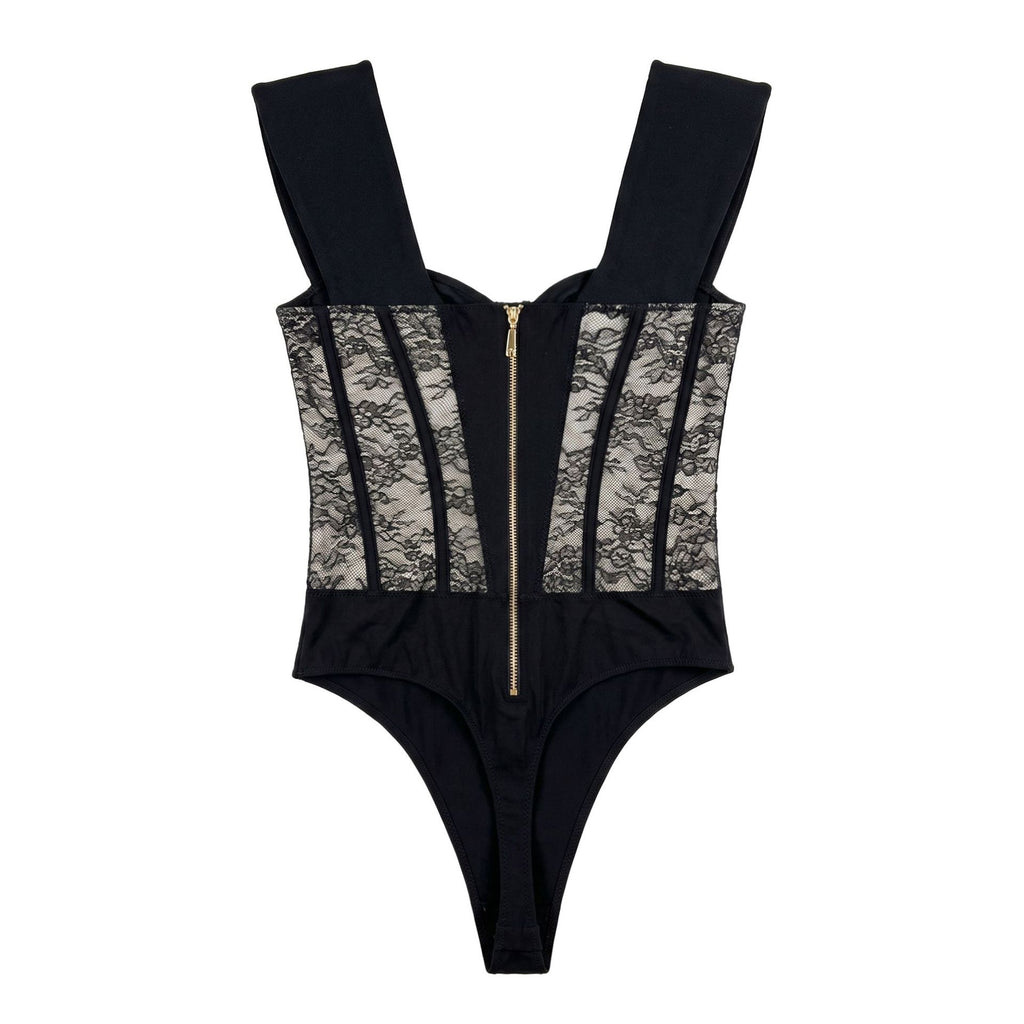 Lace Corset Back Shaping Jumpsuit