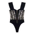 Lace Corset Back Shaping Jumpsuit