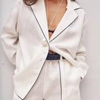 Women Clothing Shirt Casual Simple Polo Collar Long Sleeve