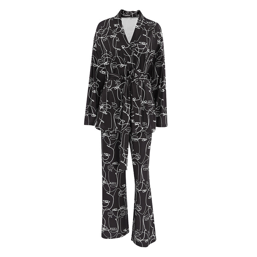 Floral Print Pajamas Lingerie
