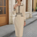 Socialite Autumn Temperamental Minority Long Shirt Dress