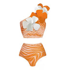 Retro Split One-piece Swimwear