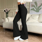 Sports Pure Black Micro Pull Yoga Pants Pants Women Clothing Summer