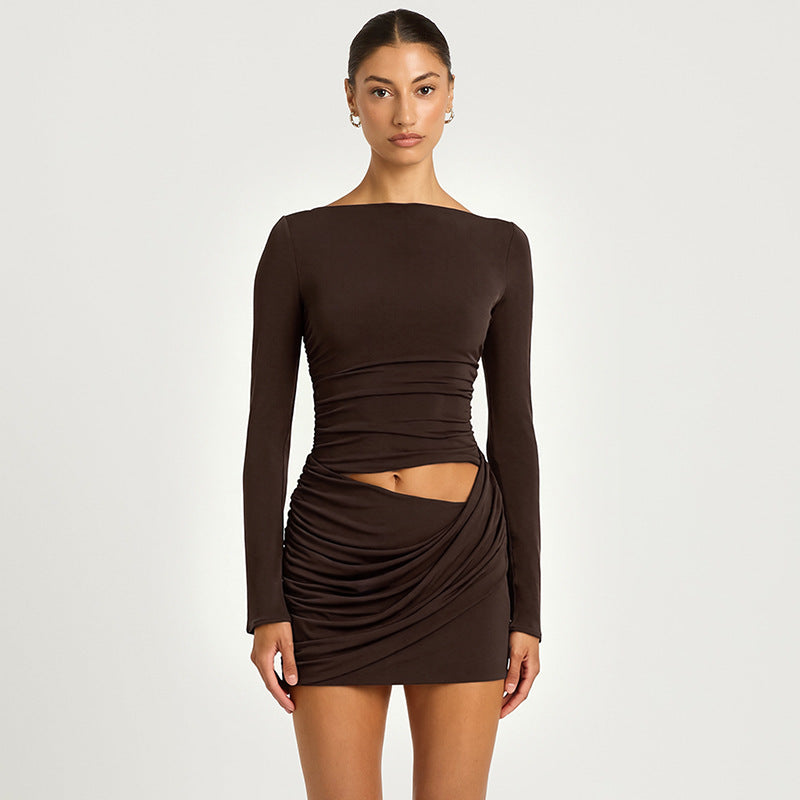 Women's Sheath Pleated Dress