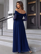 Women's Off-Shoulder Mesh Dress