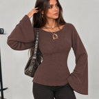 Women's Bell Sleeve Knit Sweater