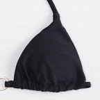 Solid Color Bikini Swimwear