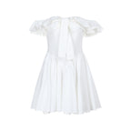 Women's Off-Shoulder Lace Ruched A-Line Mini Dress