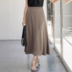 Satin High End Exquisite Super Beautiful Straight Skirt