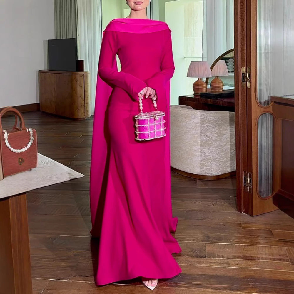 Women's Ribbon Sheath Evening Dress