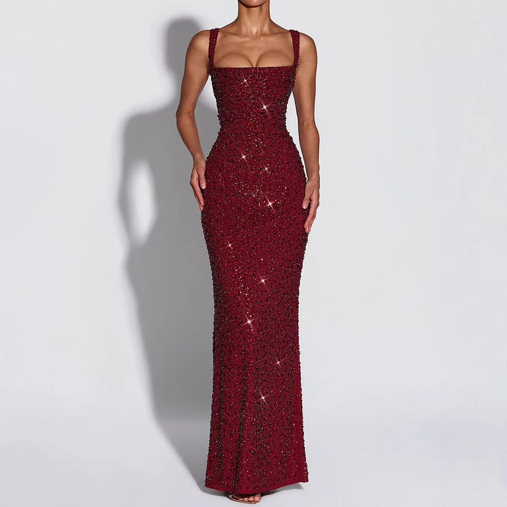 Women's Backless Maxi Dress