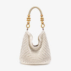 Women's Hand-Crocheted Woven Tote Bag