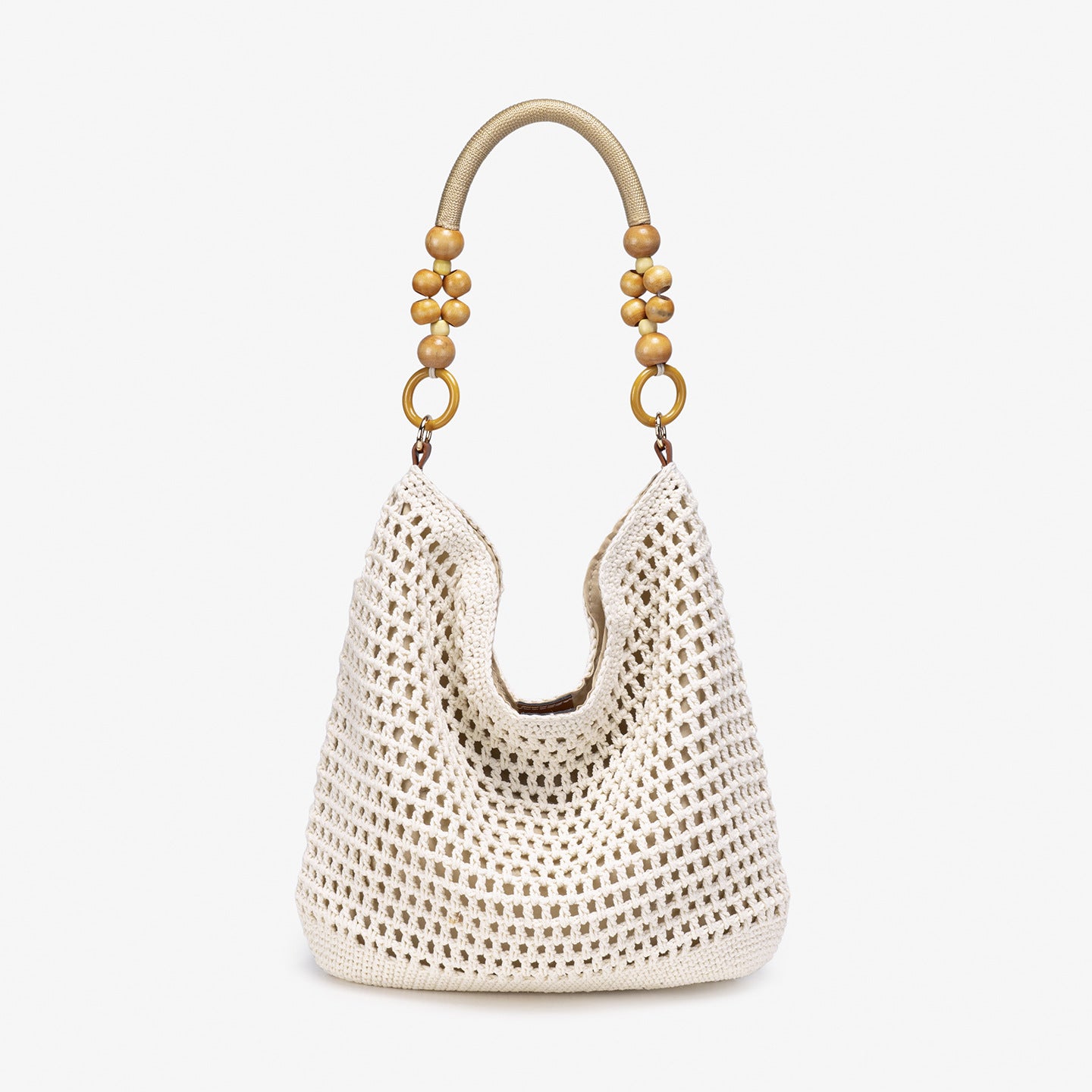 Women's Hand-Crocheted Woven Tote Bag