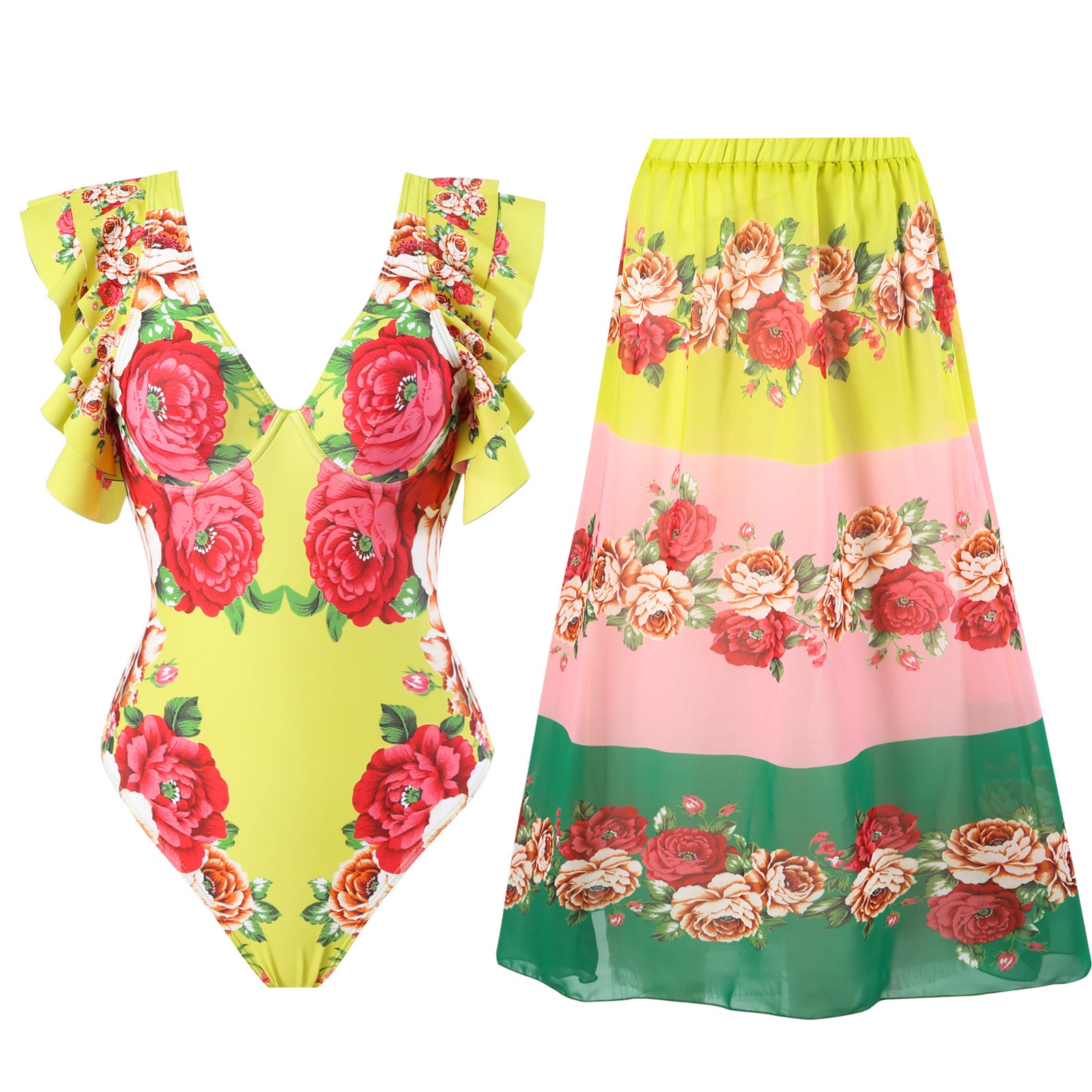 Conservative One-piece Swimwear