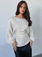 White Polka Dot